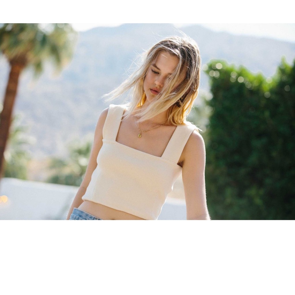 Merritt Charles Oatmeal Rib Tank